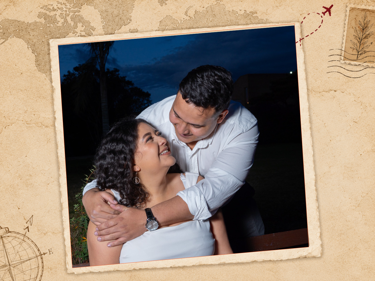 Wilson y Paola compartiendo un momento especial